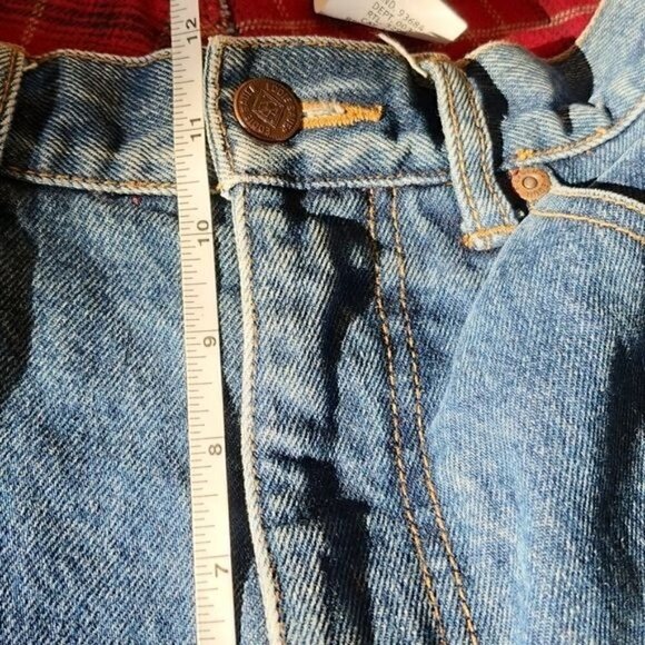 Eddie Bauer Relaxed Fit Flannel Lined Insulated Pocketed High Rise Sz 34x32 Jean - Picture 12 of 13